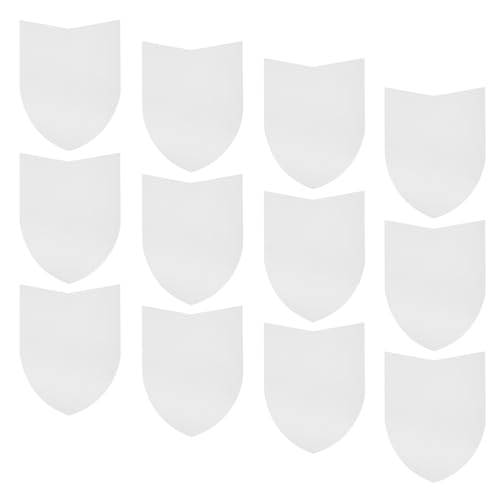 Bouclier vierge en mousse Veemoon de 12 pièces en carton blanc 42cm