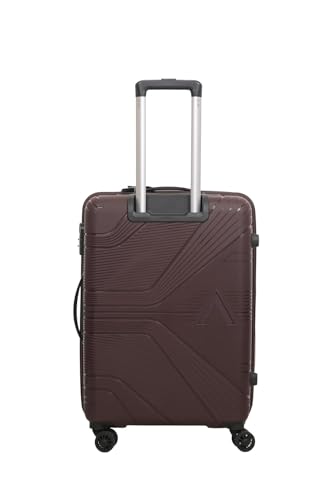 Image of VIP Aristocrat Trolley Bag 65 cm, Hardside PP Shell, Dual Wheels, Multi-Stage System, 10-Number Zipper, 7-Year Warranty (Brown, Medium)