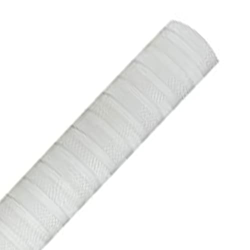 DSC Ring Chevron Rubber Cricket Bat Grip (Full, White)