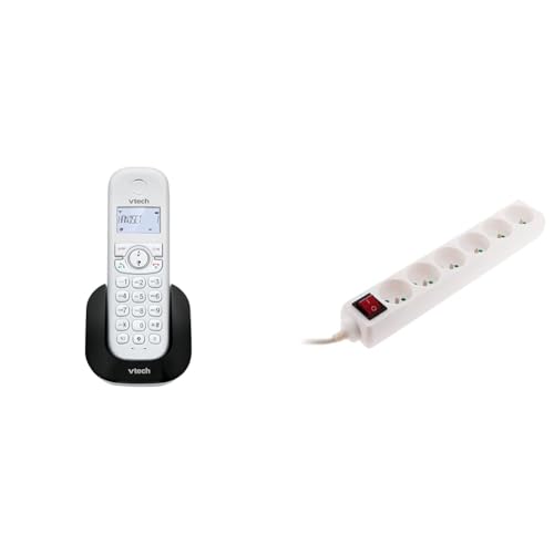 Téléphone sans fil DECT VTech CS1500 double charge et bloc 6 prises Zenitech