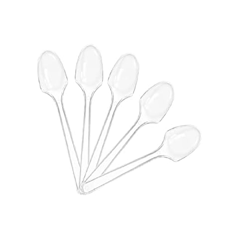 GNAUMORE Cucharas De PláStico Reutilizables Transparentes Cover