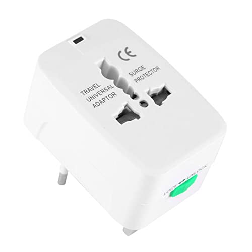 Adaptador de Tomada Internacional para Viagens EUA Europa Asia Uk Bivolt com Trava de Segurança Port