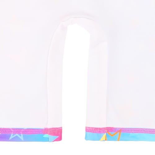 Image of TFJH E Short Sleeve Girls Swimsuits UV 50+ One Pieces Zipper 2-14Y | From beach vacations and pool parties to cruises and water parks, this colorful floral swimsuit is her summer favorite