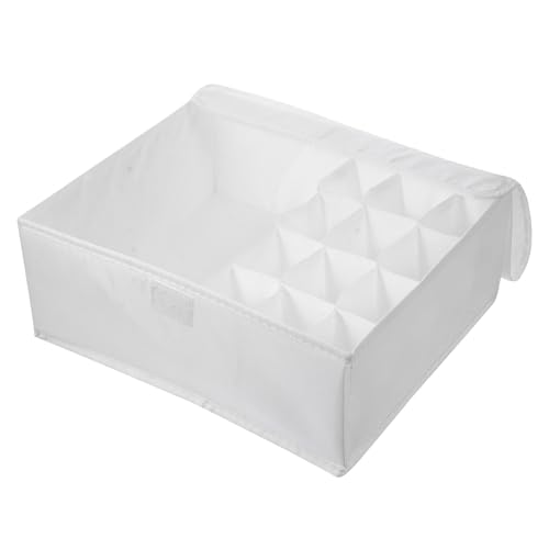 HOODANCOS Caja Organizadora para Ropa Interior Tapa 13 Compartimentos Tejido Oxford Lavable Organizador de Sujetadores y Calcetines para Armario Almacenamiento Doméstico