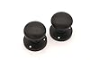 Infinity Decor Pair of Matt Black Victorian Style Round Mortice Door Knobs 52mm - Pull Handles Set for Internal and External Doors #2