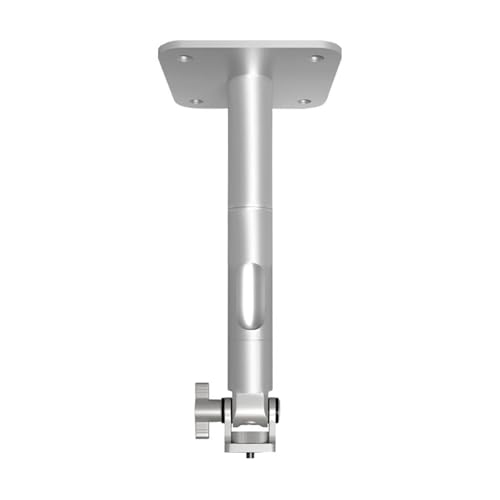 Soporte de techo para proyector con rosca 1/4 y capacidad de 10 kg en metal negro
