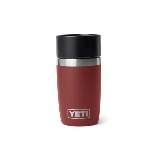Image of YETI Rambler 8 oz Travel Bottle, Stainless Steel, Vacuum Insulated with Leakproof Commuter Cap, Stag Red