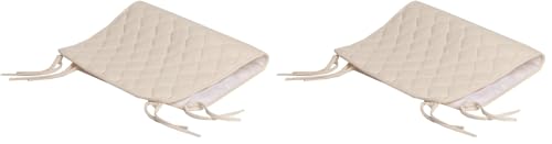 American Baby Company Waterproof Quilted Sheet Saver Changing Pad Liner Made with Organic Cotton Top Layer, Natural Color (Pack of 2)