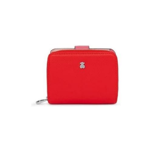 Tous Billetera S. New Dubai SAF. Tri-Rojo, Accesorio de Viaje Mujer, 10 x 12,5 x 3,5 cm
