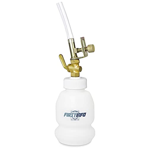 FIRSTINFO 1 Liter Brake Service/Universal Automatic Brake Fluid Dispensing Refilling Bottle Bleeder Bottle