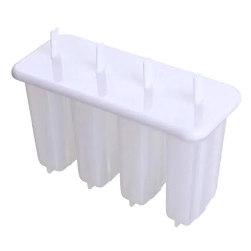 Molde de barra de hielo, herramientas reutilizables para hacer cubitos de hielo, molde de silicona con 4 cavidades y ajuste preciso, material alimenticio de alta calidad con base flexible, hardware