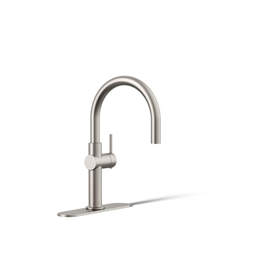 KOHLER 22975-VS Crue Bar Faucet, Kitchen Faucets for Sink, Wet Bar Prep Sink, Vibrant Stainless
