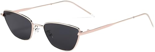 Image of Diamond Shape Cat Eye Women's Sunglasses Lightweight Frames Provide Uv Protection,Small Metal Frames Making Them Ideal For Everyday Wear.,Non-Polarized