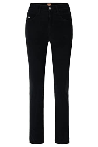 BOSS Women's Fran Str Mr C 1.0 Jeans Trousers, Black 1, 8
