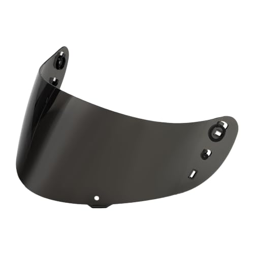 Image of PSLER Shatterproof Helmet Visor for Airform Airmada Airframe pro,Deep Smoke | Impact-Resistant ,UV400 Protection, Motorcycle Tinted Face Shield Replacement for icon Airform Airmada Airframe pro ic04