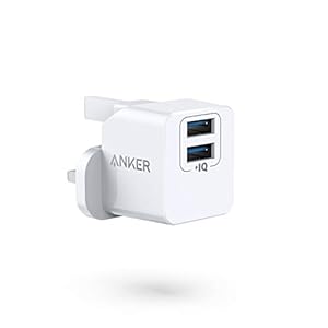Anker USB Plug Charger, PowerPort mini Dual Port USB Charger, Super Compact Wall Charger, 2.4A Output for iPhone Xs/XS…