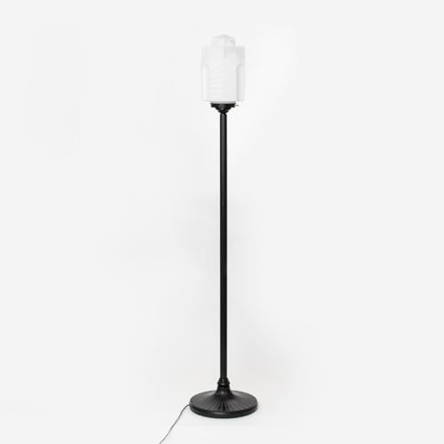Lampadaire Chrysler Moonlight Art Deco Trade en verre opalin - 5