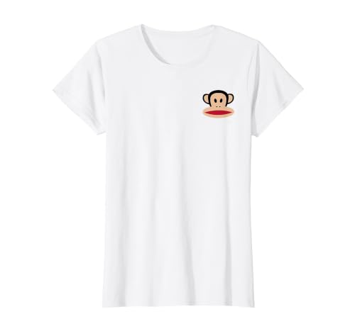 Paul Frank Julius Pocket Face Logo T-Shirt, Women, White, Small