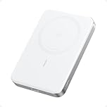 Anker MagGo Power Bank, Ultra-Slim 10,000mAh Magnetic Battery Pack, Qi2 Certified 15W Ultra-Fast MagSafe Compatible Portable Charger, Ergonomic Design, for iPhone 17/16/15/14/13/12 Series Only (White)
