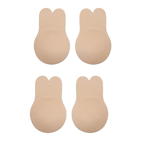 Soutiens Gorge Autoadhésifs, sans Bretelles Push Up Bras, Réutilisables Adhésif, Invisible Soutien Gorge, Adhesive Bra pour Robes de Mariée de Soirée (2 Paires) Cover