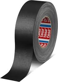 Tesa 04661-00010-00 04661-00010-00 Stoffband, extrastark, Serie Tesaband 4661-50 m x 38 mm, Schwarz