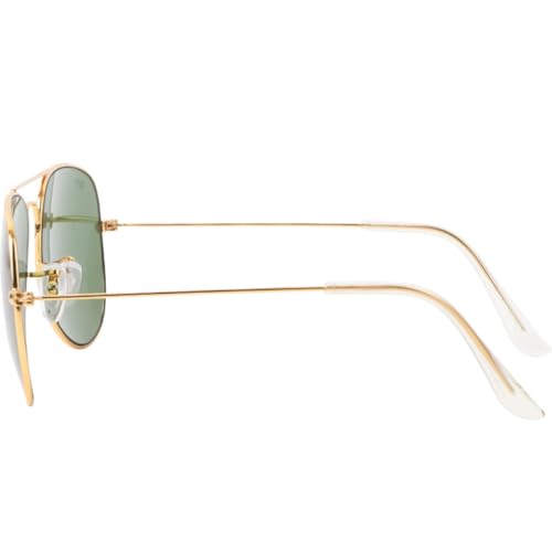 Image of ARICKS Classic Aviator Sunglasses for Men Women Driving Sun glasses Glass Lens 100% UV Blocking