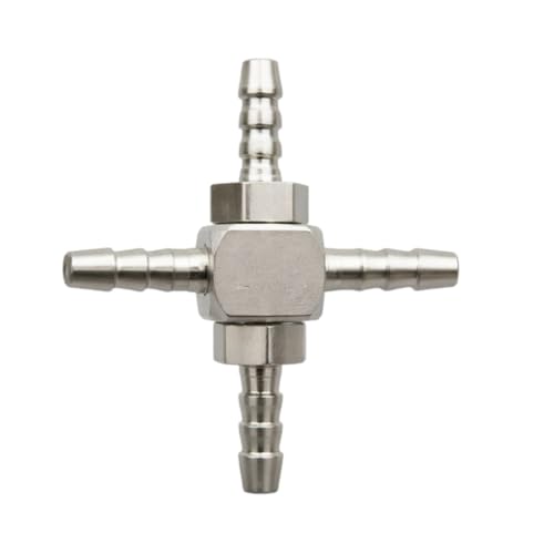 Image of Dental Chair Parts 2mm 4-Way Joint (Pack of 3) | Brass Connector for Dental Unit Water Pipe | Durable & Lightweight
