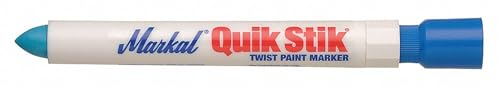 Markal 61070 Quik Stik Twist Long-Lasting Solid Paint Marker, Blue (Pack of 12)