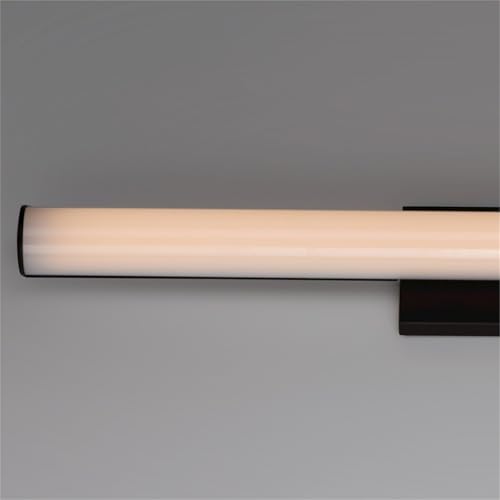 Image of Maxim Lighting Rail 24 inch Bath Vanity Light | Black Aluminum Finish | Transitional Indoor Light Fixture | Ideal for Bathrooms & Powder Rooms | Dimmable Damp Rated | Home Decor Light Fixture | 52102BK