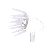 Gatuida Eiszapfen Lichterkette Warmweiß Dekorative LED Girlande für Garten Party und...