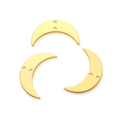 Pendentif lune goutte Adabele plaqué or 18k pour création bijoux