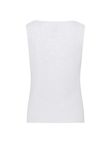 Haut asymetrique a paillettes brillant avec noeud epaule femme