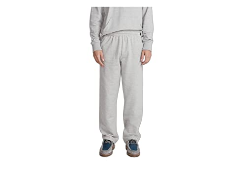 Calça Básica Masculina Reta Em Moletom Peluciado - Cinza M