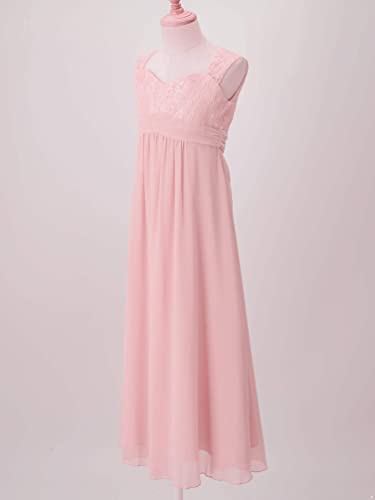 Kids Girls Floral Lace Chiffon Wedding Party Bridesmaid Prom Dress Junior Evening Ball Gowns Formal Wear4