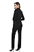 Business Pant Suits for Women Dressy Elegant Fall 2 Piece Outfit Blazer Pantsuit Sets for Work Office Black L