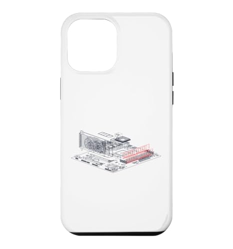 Image of RAM Card Wireframe Computer Motherboard IT Tech Geek Nerd Case for iPhone 12 Pro Max