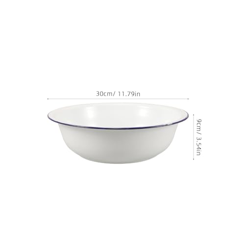Bacinilla de esmalte para baño de pies estilo retro SEWACC miniatura 2