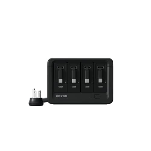 160W Retractable Charging Station with 4 Type-C Wall Chargers, 12-in-1 Modular Charging S…