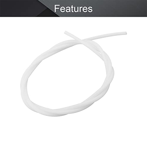 Image of Othmro PTFE Teflon Bowden Tube 3.28ft-2mm ID x 4mm OD-Milky White Connector Tubing for 3D Printer-1PCS