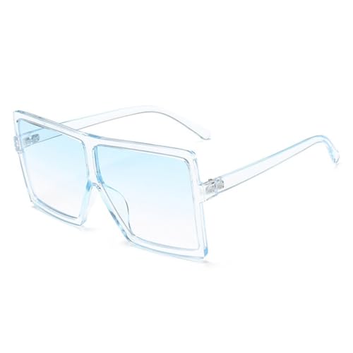 Lunettes de soleil carrées pour femmes, grandes nuances de soleil à la mode UV400