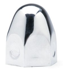RoadPro W-012XL Lug Nut Cover for Semi Trucks 1.5-Inch X 2-Inch Push-On Bullet Lugnut Cover Stainless Steel