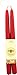 BIG DIPPER WAX WORKS Red 12 inch Beeswax Taper Candles, 1 EA