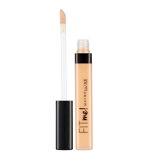 Image of Maybelline Concealer, Fit Me! Full Coverage Concealer for Face, Oil Free, Delivers Even Complexion, Non-Comedogenic, Matte & Poreless Ultra Blendable, Shade: Cafe 30, 6.8 ml