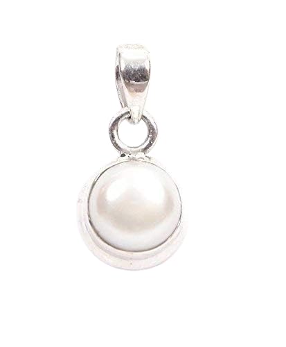 Pendentif perle naturelle Moti et argent Ashtadhatu, le cadeau spirituel idéal