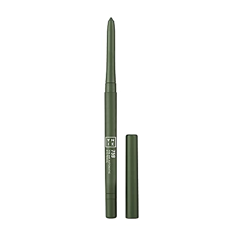 3INA MAKEUP - The 24h Automatic Eye Pencil 759 - Verde oliva - Lápiz de ojos retráctil con duración 24H - Delineador de ojos de alta pigmentación con textura cremosa - 12 tonos - Vegan - Cruelty Free