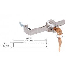 CRL Chrome"Adjustable" Sliding Glass Door Lock with Thumb Screw Adjustment for up to 1/2" Thick Door