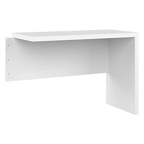 Bush Business Furniture Echo Desk Return/Bridge, Pure White