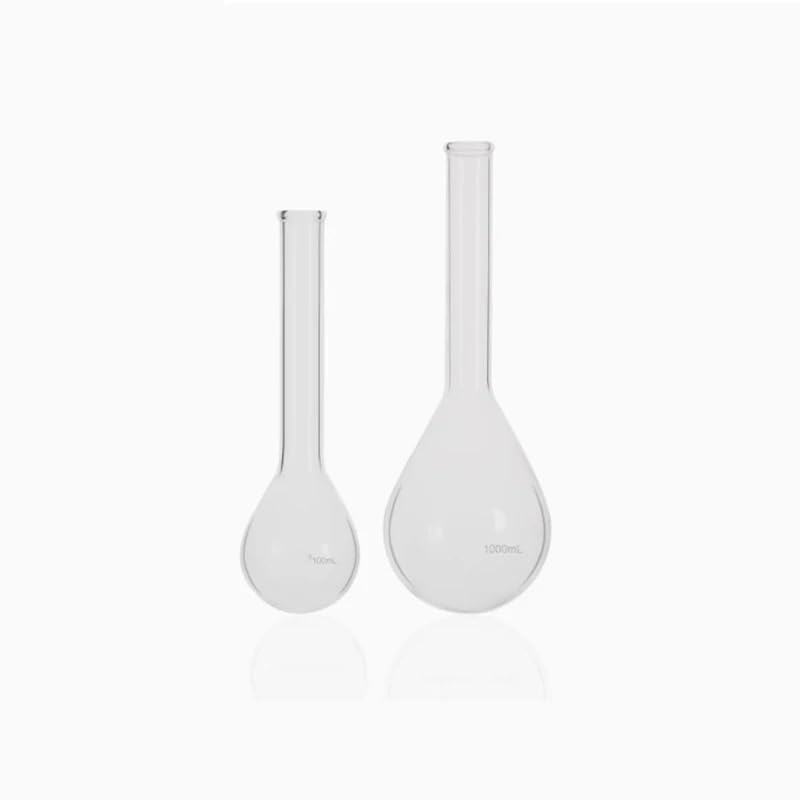 Kolba ze szkła borokrzemowego o wysokiej zawartośc Kolba laboratoryjna z płaskim dnem i długą szyją ze szkła borokrzemowego 50-1000 mL(250ml)