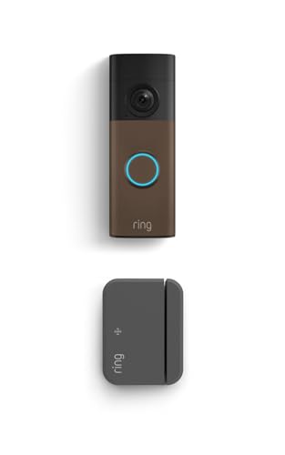 Image of Ring Battery Doorbell (newest model), Matte Mocha with Outside Door Sensor, (newest model)