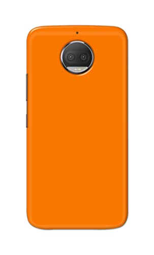 Image of Plain Orange Hard Back Case Cover for Motorola Moto G5S Plus (5.5 inch), XT1803, XT1805, XT1806, XT1804 Back Cover -(J5) VNS2229